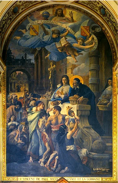 Side chapel mural by Jean-Jules-Antoine Lecomte du Nouÿ