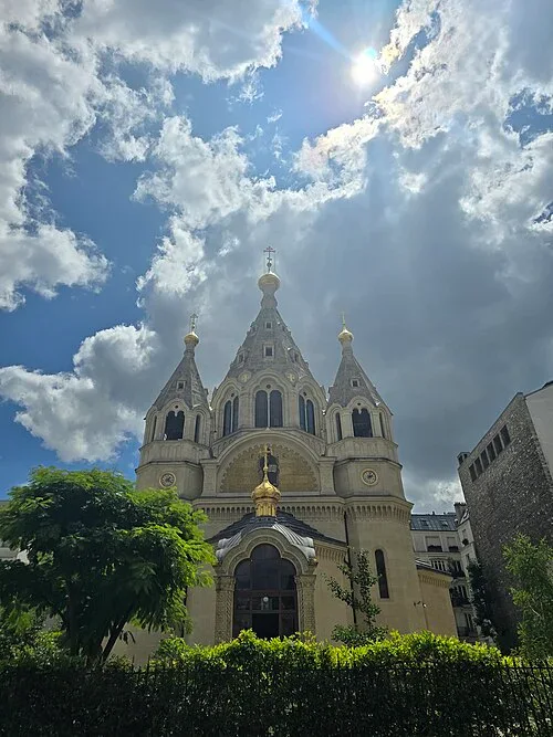 Alexander Nevsky Cathedral from Rue Daru